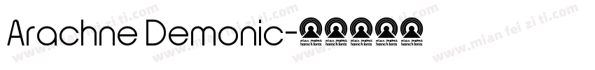 Arachne Demonic字体转换